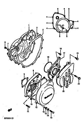 Crankcase Cover / Motordeckel