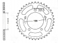 Preview: Alu-Kettenrad Supersprox #520 - 43Z schwarz 76mm/100mm/5-Loch/10,5mm