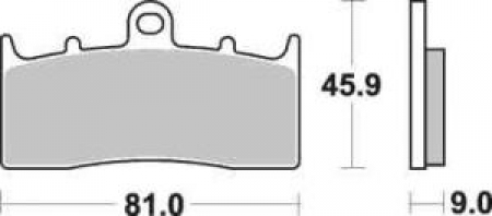 SBS Bremsbeläge für BMW R 1150 R 01-05