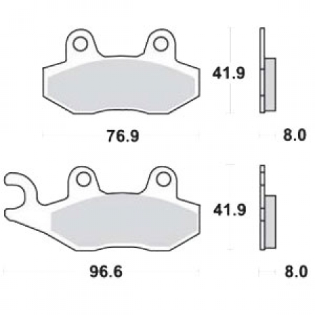 SBS Bremsbeläge für Triumph Tiger 900 93-98