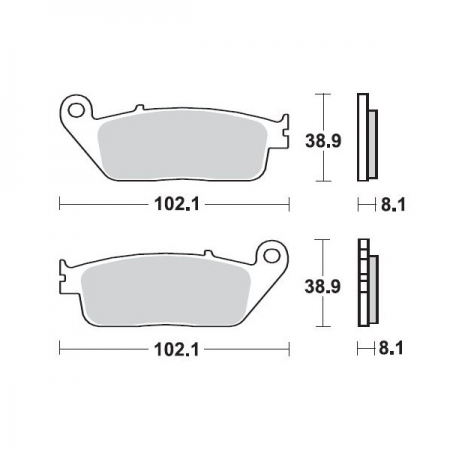 SBS Bremsbeläge für Triumph America 800 02-06