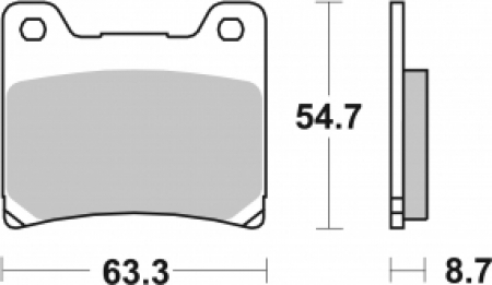 SBS Bremsbeläge für Yamaha FZ 750 Genesis 1986 – 1988