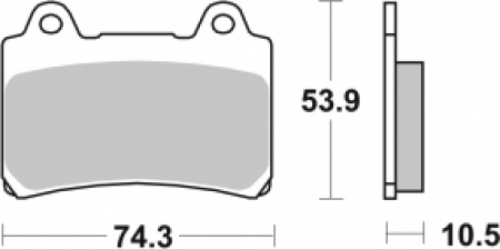 SBS Bremsbeläge für Yamaha FZR 400 1988 – 1990