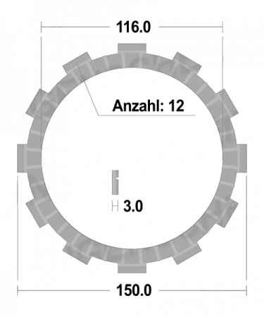 Suzuki LT-Z 400 Quadsport  2003 – 2010 FCC Reiblamellen