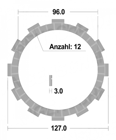 Suzuki GZ125 Gunfighter 2000 – 2006 FCC Reiblamellen