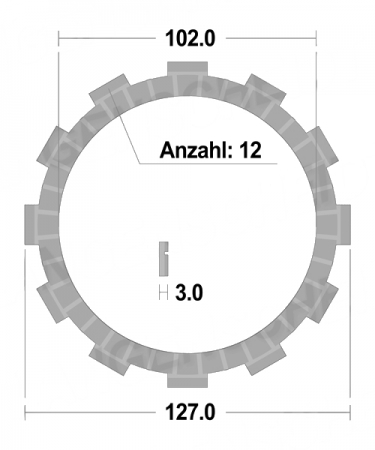 Suzuki GZ125 Marauder  1998 – 2011 FCC Reiblamellen