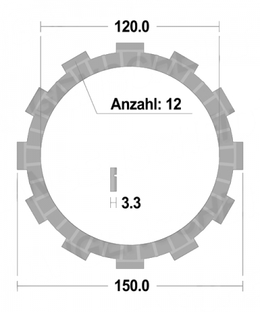 Suzuki TL1000 R 1998 FCC Reiblamellen