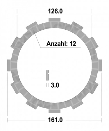 Suzuki SV1000 2003 – 2007 FCC Reiblamellen