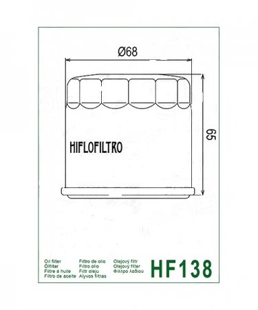 Suzuki VS600 GL Intruder 1995 – 1997 HIFLO Racing Ölfilter HF138RC