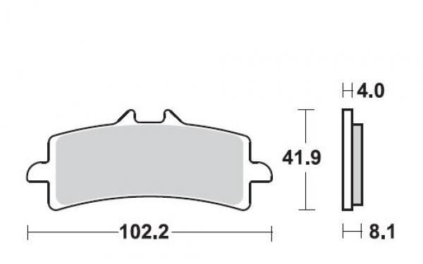 SBS Bremsbeläge für BMW 1200 HP2 Sport 08-10