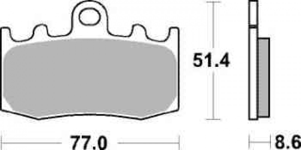 SBS Bremsbeläge für BMW K 1600 S 11-12