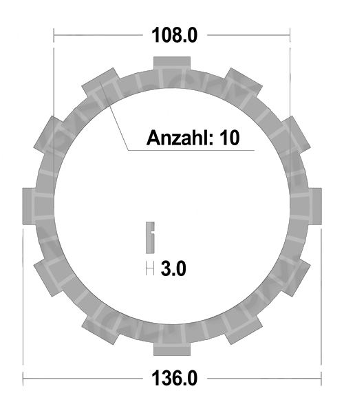 Suzuki GSX-R 600 2001 – 2003 FCC Reiblamellen