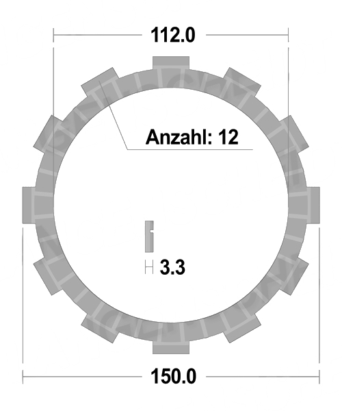 Suzuki GSX1400 2001 – 2010 FCC Reiblamellen