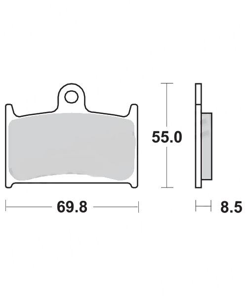 SBS Bremsbeläge für Yamaha FZR 750 R 1989 – 1990