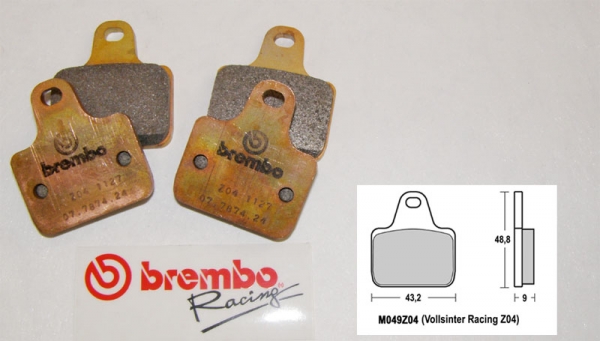 Brembo Racing-Bremsbeläge Z04 vorne ArtNr. M049Z04