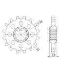 MUZ 1000 S 2001 - 2008 Ritzel Supersprox 530 - 17Z