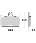 SBS Bremsbeläge für Yamaha FZR 750 R 1989 – 1990